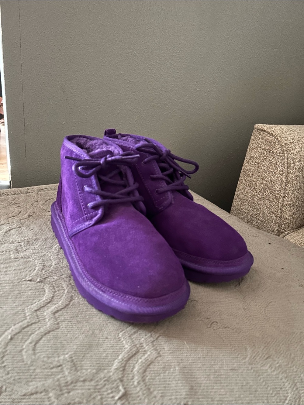 Vibrant Purple Suede UGG Neumel Boots